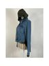 Veronica Beard 90% Cotton 10% Viscose 100% Nylon Solid Blue Denim Jacket Size S - photo 12