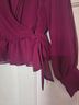 Express Design Studio Burgundy Blouse Size 4 - photo 7