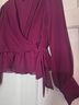 Express Design Studio Burgundy Blouse Size 4 - photo 8