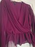 Express Design Studio Burgundy Blouse Size 4 - photo 5