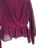 Express Design Studio Burgundy Blouse Size 4 - photo 1