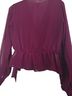 Express Design Studio Burgundy Blouse Size 4 - photo 2