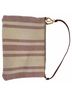 Prada 100% Canvas Multi Color Prada Striped Triangle Logo Pouch in Multicolor Canvas One size - photo 4