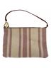 Prada 100% Canvas Multi Color Prada Striped Triangle Logo Pouch in Multicolor Canvas One size - photo 2