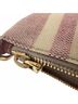 Prada 100% Canvas Multi Color Prada Striped Triangle Logo Pouch in Multicolor Canvas One size - photo 8