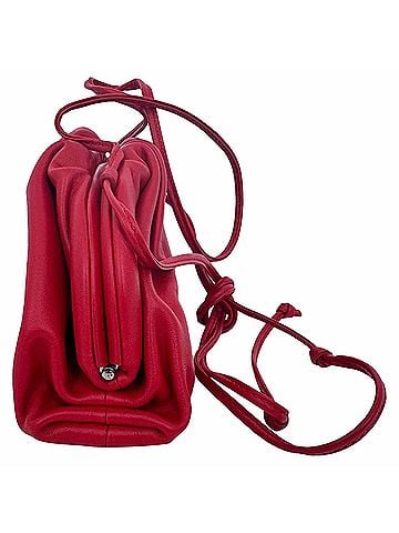 Bottega Veneta Bottega Veneta Mini The Pouch Bag in Red Leather (view 2)