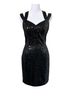 Cache 100% Polyester Black Cocktail Dress Size 6 - photo 1