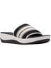 Cloudsteppers by Clarks Stripes Black White Wedges Size 10 - photo 1