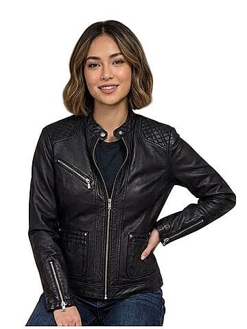 Bernardo Leather Jacket (view 1)