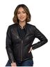 Bernardo 100% Polyurethane 100% Viscose 100% Polyester Black Leather Jacket Size M - photo 1