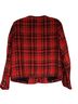 Adrianna Papell 100% Polyester Plaid Red Black Blazer Size M - photo 2