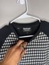 Barbour Checkered-gingham Black White Pullover Sweater Size M - photo 4