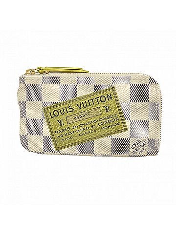 Louis Vuitton Louis Vuitton Damier Azur Pochette Clé Complice Wallet/Coin Case N63085 White Green (Men's/Women's) (view 1)