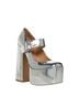 Steve Madden Silver Heels Size 7 - photo 1
