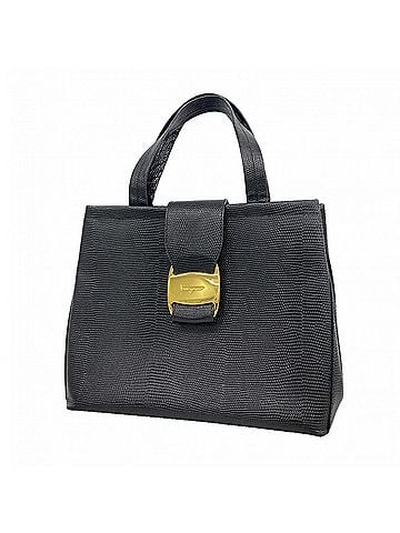 Salvatore Ferragamo Salvatore Ferragamo Vara Leather Handbag, Black, Women's (view 1)