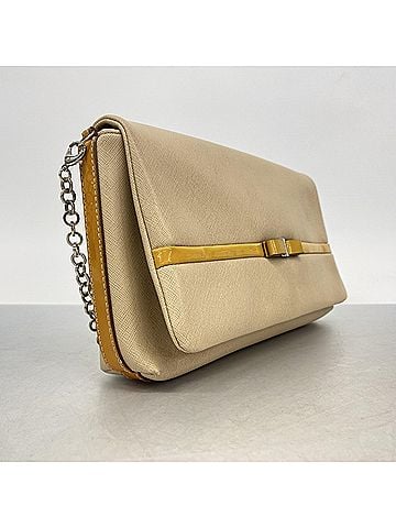 Salvatore Ferragamo Salvatore Ferragamo Vara Leather Shoulder Bag, Beige, Women's (view 2)