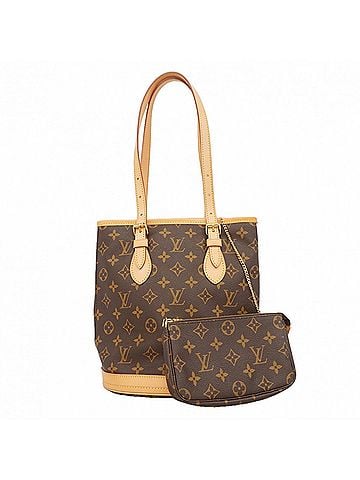 Louis Vuitton Louis Vuitton Monogram Bucket PM Tote Bag M42238 Brown (Women's) (view 1)