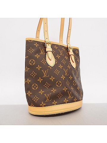 Louis Vuitton Louis Vuitton Monogram Bucket PM Tote Bag M42238 Brown (Women's) (view 2)