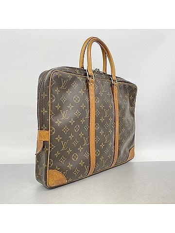Louis Vuitton Louis Vuitton Monogram Port Document Voyage Bag M40226 Brown Men's (view 2)