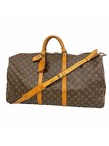 Louis Vuitton Louis Vuitton Bags - Boston Monogram Keepall Bandoulière 60 M41412 Brown Men's &amp; Women's (view 1)