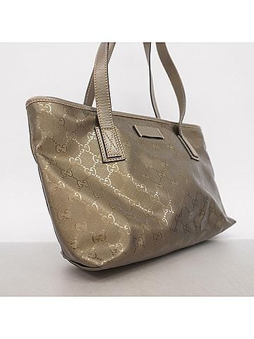 Gucci Gucci GG Imprime Tote Bag 211138 Leather Gray Women's (view 2)