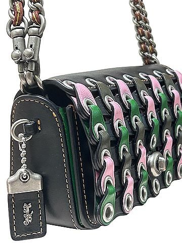 Coach 1941 Dinkier Color Block Links Mini Bag Leather Crossbody Bag (view 2)