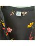 Old Navy 100% Polyester Floral Black Pink Long Sleeve Blouse Size XXL (tall) - photo 3