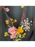 Old Navy 100% Polyester Floral Black Pink Long Sleeve Blouse Size XXL (tall) - photo 4