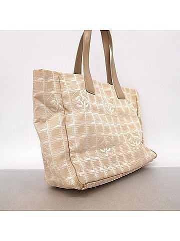 Chanel Chanel New Travel Nylon Tote Bag, Beige, Women's (view 2)