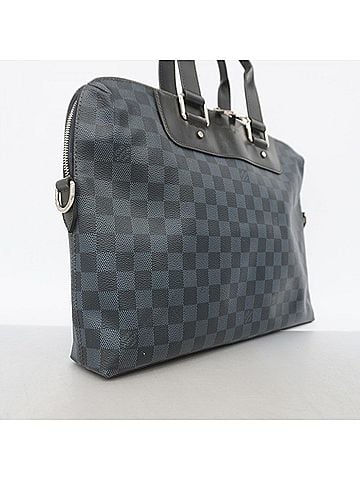 Louis Vuitton Louis Vuitton Damier Cobalt Portedocument Jour N42241 Navy Black Men's Bag (view 2)