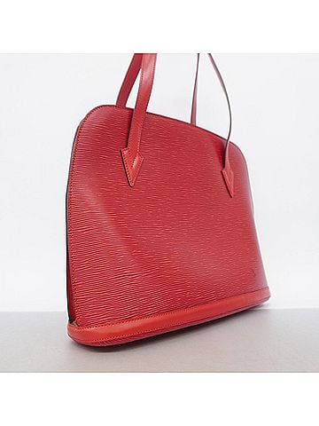 Louis Vuitton Louis Vuitton Epi Lussac Shoulder Bag M52287 Castilian Red Women's (view 2)