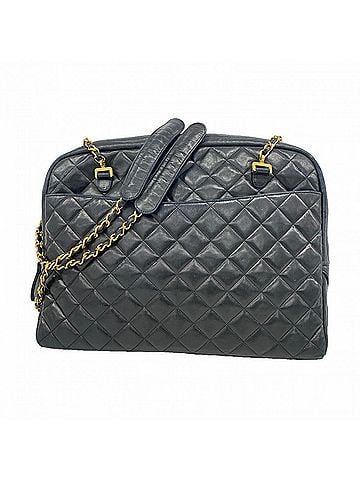 Chanel Chanel Matelassé Chain Shoulder Bag, Lambskin, Black, Women's (view 1)