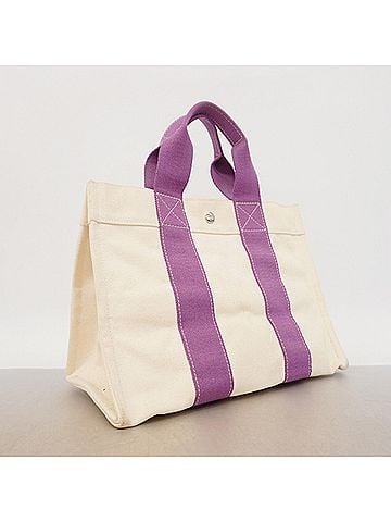 Hermès Hermes Bora Canvas Tote Bag, Purple, Women's (view 2)