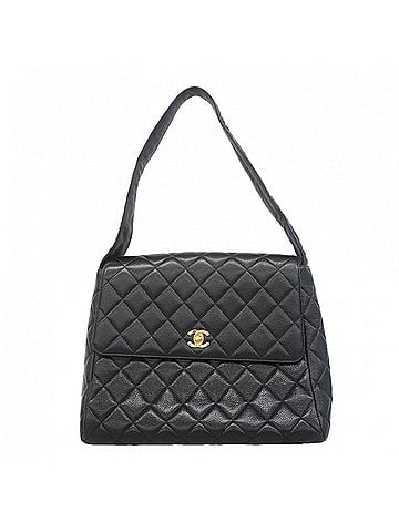 Chanel Chanel Matelassé Shoulder Bag, Caviar Leather, Black, Women's (view 1)