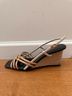 Tory Burch Tan White Wedges Size 7 1/2 - photo 8