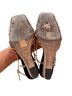Tory Burch Tan White Wedges Size 7 1/2 - photo 2
