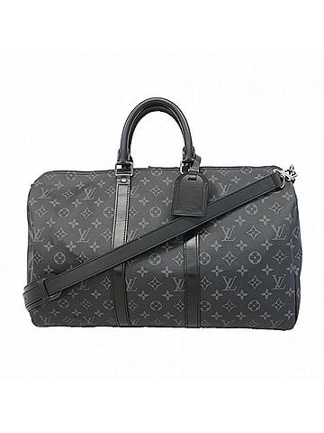 Louis Vuitton Louis Vuitton Bag - Boston Monogram Eclipse Keepall Bandoulière 45 M40569 Black Men's (view 1)
