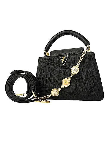 Louis Vuitton Louis Vuitton Taurillon Leather My Capucines Handbag M24609 Noir 2-way Bag for Women (view 1)