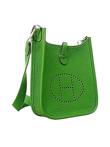 Hermès Hermes Shoulder Bag Evelyne TPM Taurillon Clemence Vert Yucca G Stamp Women's (view 2)