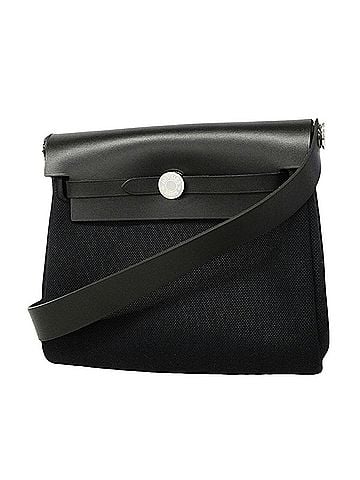 Hermès Hermes Shoulder Bag Herbag Zip Mini Toile Military Black G Stamp Women's (view 1)
