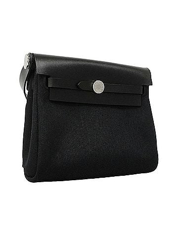 Hermès Hermes Shoulder Bag Herbag Zip Mini Toile Military Black G Stamp Women's (view 2)