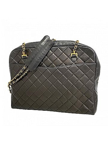 Chanel Chanel Matelassé Chain Shoulder Bag, Lambskin, Black, Women's (view 1)