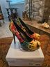 Steve Madden Floral Multi Color Heels Size 9 1/2 - photo 3