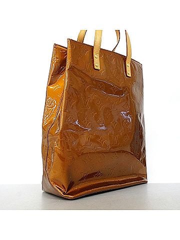 Louis Vuitton Louis Vuitton Vernis Lead MM Tote Bag M91143 Bronze (Women's) (view 2)