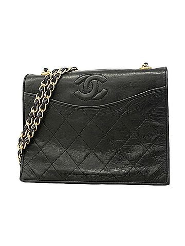 Chanel Chanel Matelassé Chain Shoulder Bag, Lambskin, Black, Women's (view 1)