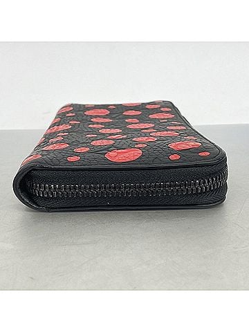 Louis Vuitton Louis Vuitton Monogram Empreinte Zippy Wallet Vertical Long LV x YK Yayoi Kusama M81904 Noir Ladies (view 2)