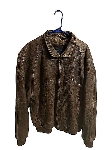 Context Bomber Leather Jacket (view 1)