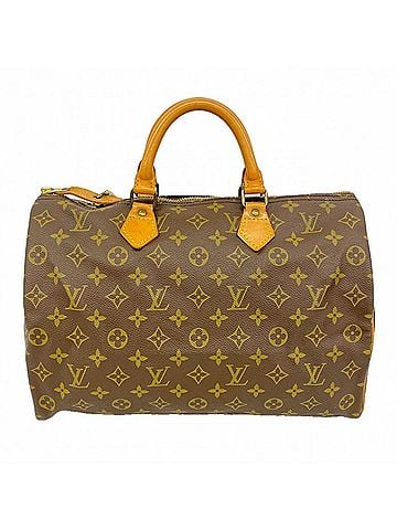 Louis Vuitton Louis Vuitton Monogram Speedy 35 Handbag M41107 Brown Women's (view 1)