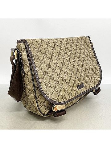 Gucci Gucci GG Supreme Shoulder Bag 201732 Brown Champagne Women's (view 2)
