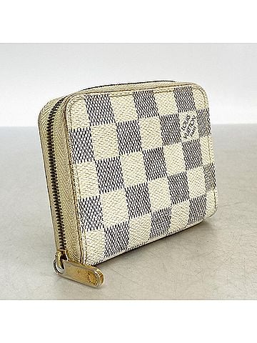 Louis Vuitton Louis Vuitton Damier Azur Zippy Coin Purse N63069 White Women's Wallet/Coin Case (view 2)